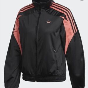 Adidas Originals Women's Black and Pink Track Jacket size S GC6757